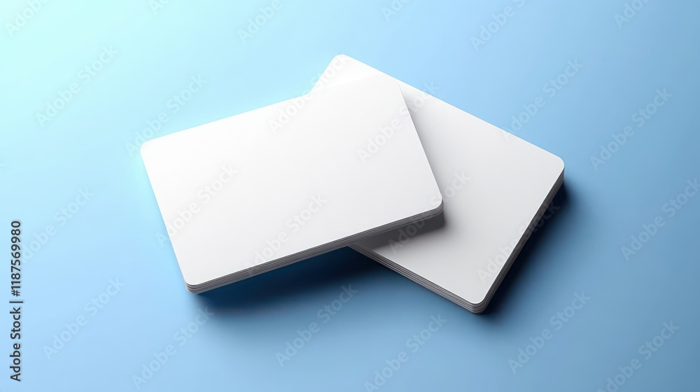 Blank Business Cards Mockup Rounded Corners Minimalist Design Clean Presentation Template Blank Business Cards Mockup Rounded Corners Minimalist Design Clean Presentation Template