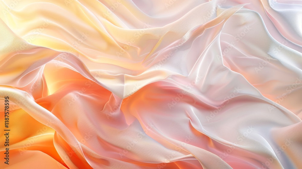 Obraz premium Abstract Silk Drape Wallpaper