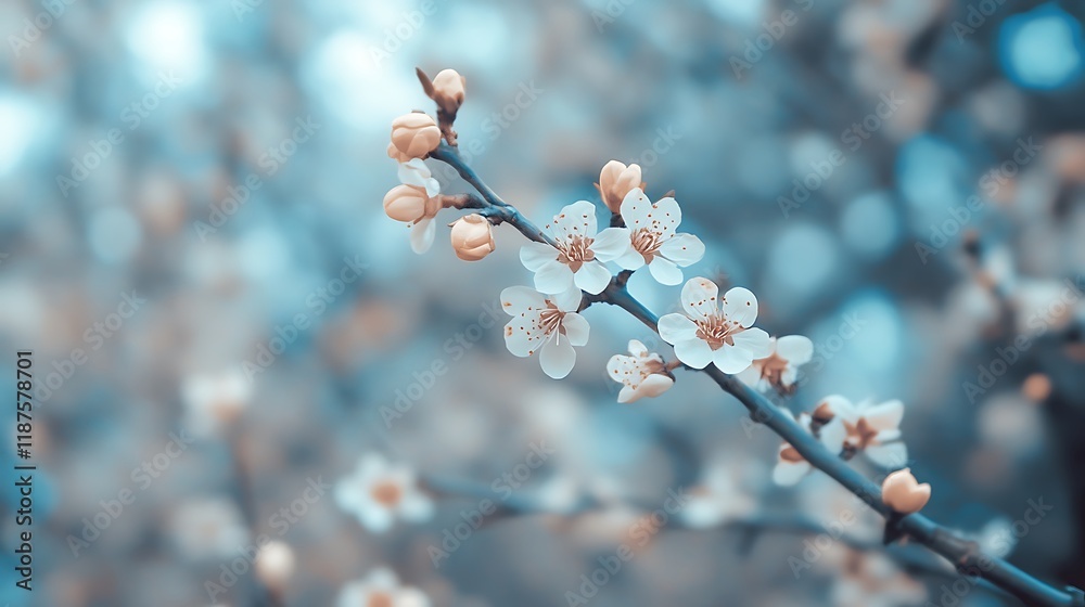 Delicate Spring Blossoms Branching Out Gently Delicate Spring Blossoms Branching Out Gently