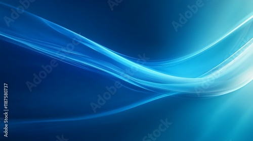 Abstract Blue Waves Design Background Image