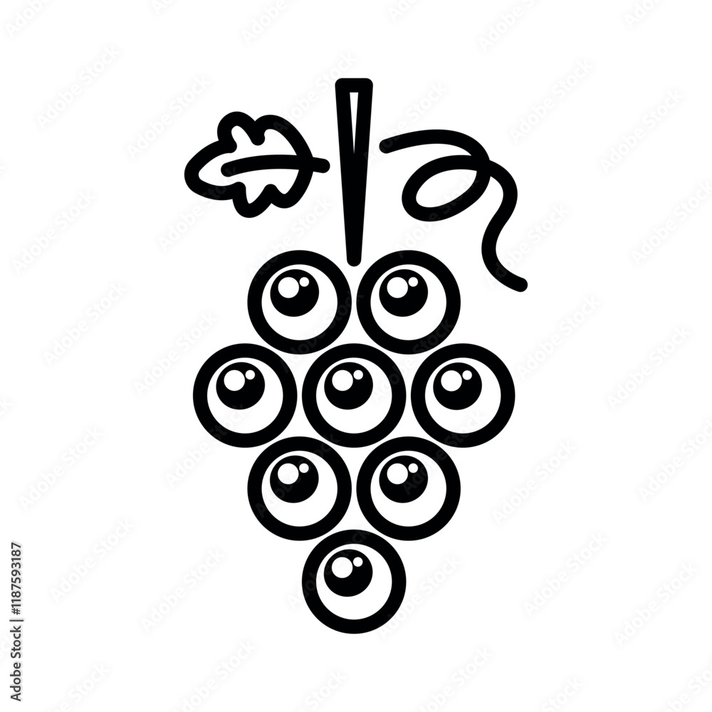 grape icon vector design template elegant style 9 grape icon vector design template elegant style 9