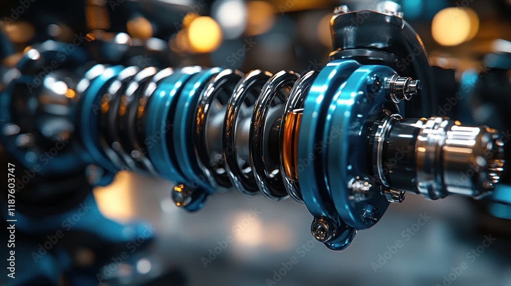 Close-up of a mechanical component showcasing engineering precision. Close-up of a mechanical component showcasing engineering precision.