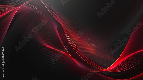 Abstract Red and Black Wallpaper Design