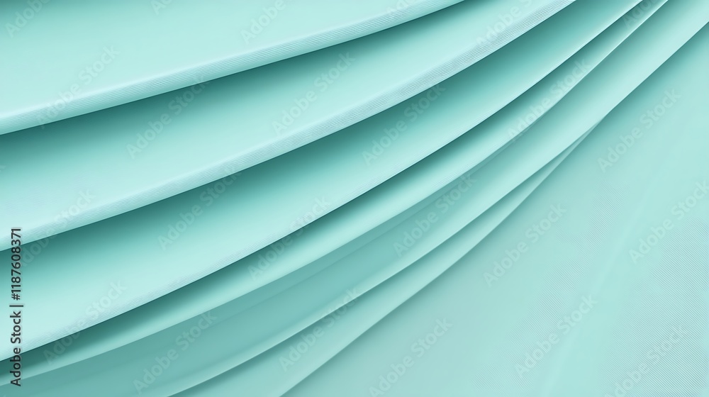 Obraz premium Abstract Aqua Blue Draped Fabric Texture Background
