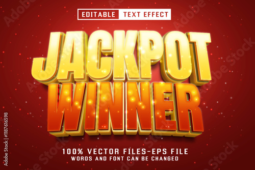 Jackpot Winner Luxury Text - Editable Text Effect