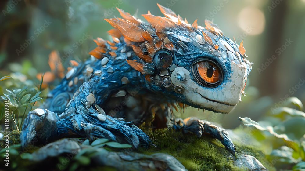Fototapeta premium A creature made by AI