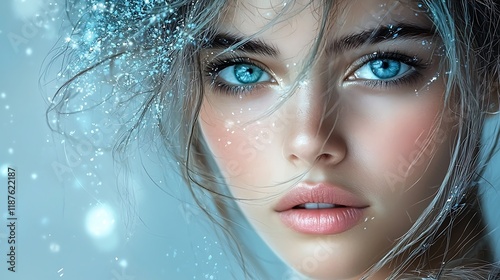 Spiritual transformation portrait, dual nature concept, fuchsia and turquoise color psychology, inner radiance, atmospheric lighting, studio illumination, professional composition Ultra-Realistic, 