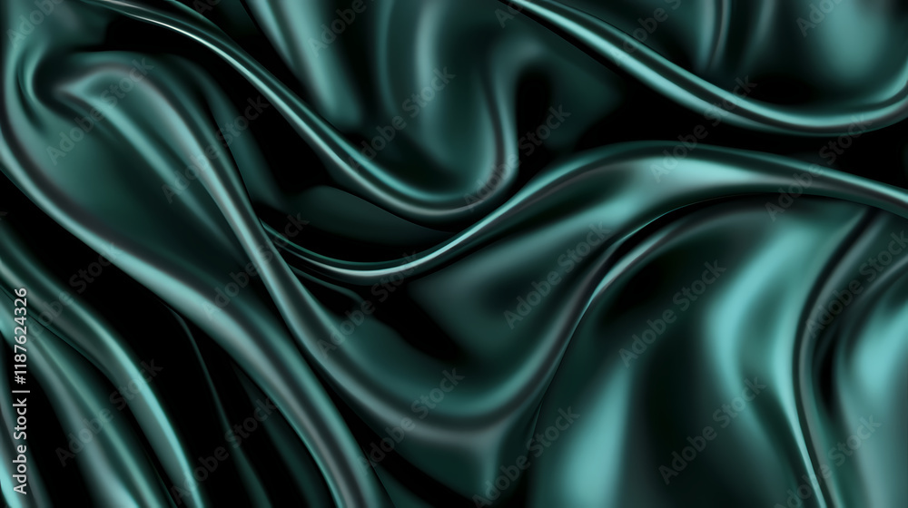 Obraz premium black dark teal background