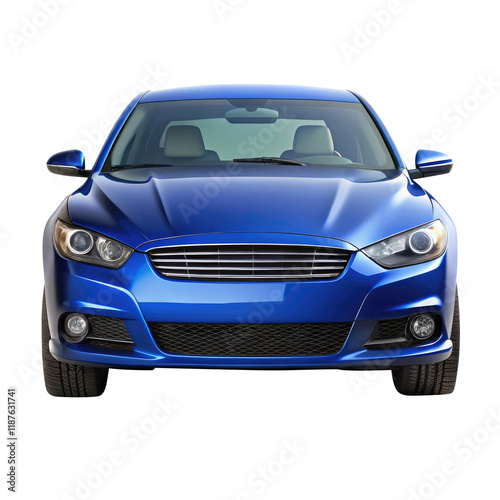 car isolated on transparent white background, clipping path
