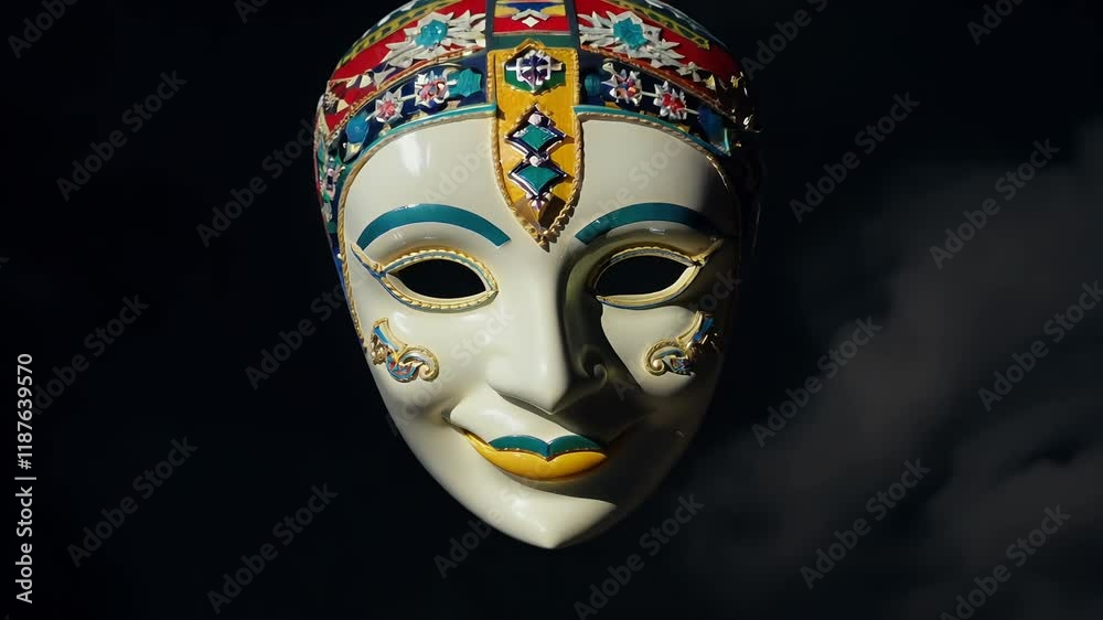 mask masque verticale arlecchino maschera background arlequin carnival mask venice party celebration card paper colours red hearted black purple blue blue confetti harlequin clown clown garland