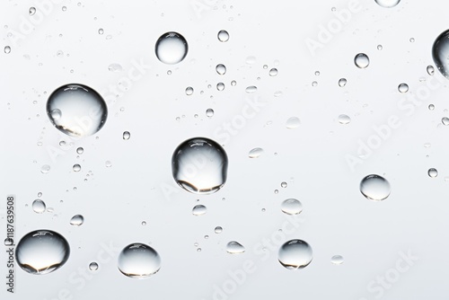 Wallpaper Mural Drops of water suspended in the air create an ethereal atmosphere in a minimalist setting Torontodigital.ca