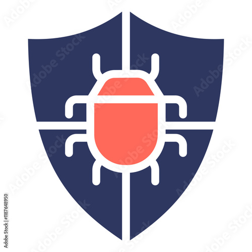 Antivirus glyph color icon