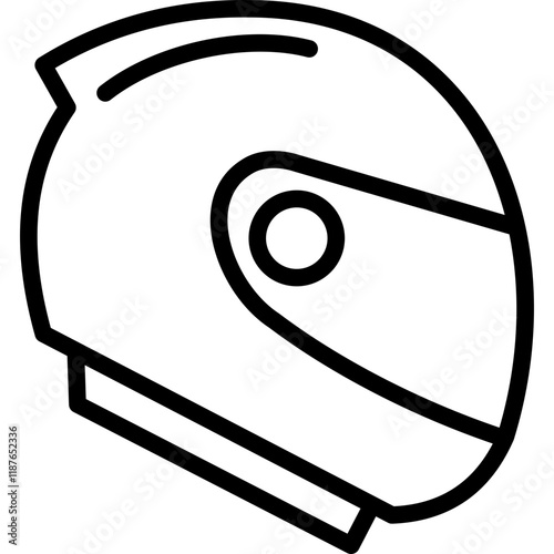 Helmet line icon