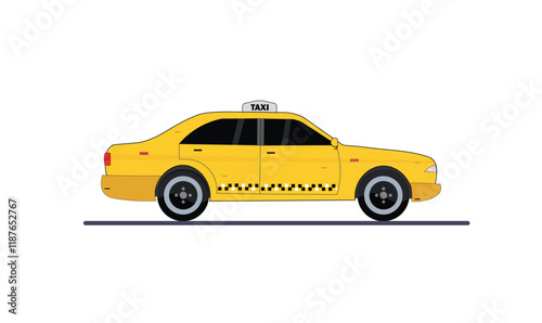Taxi car vector