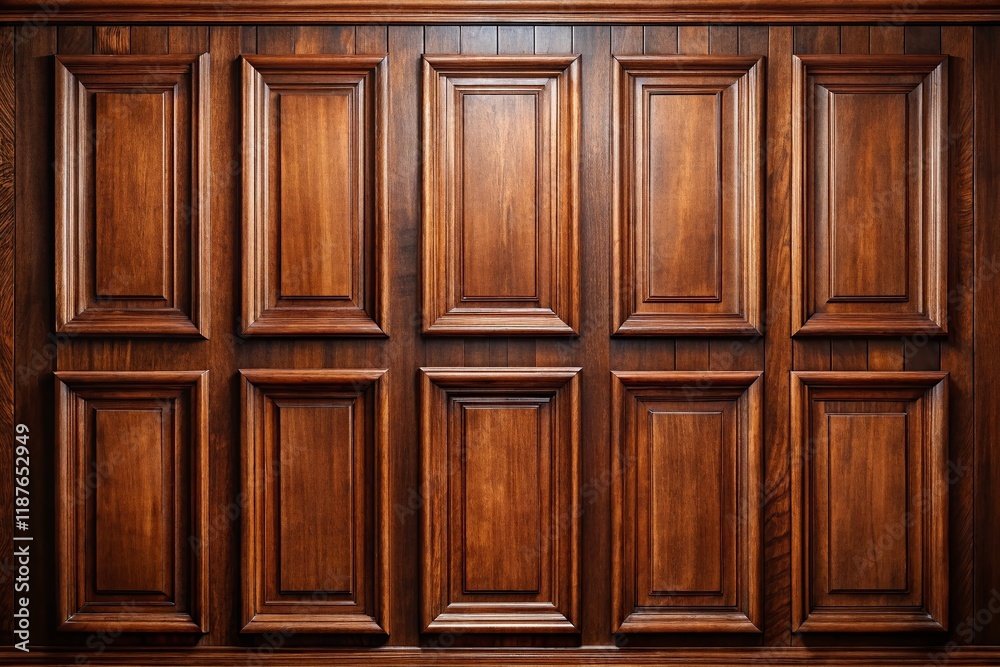 Classic Wood Paneling Background: Rich Texture & Frame Pattern for Luxury Interiors Classic Wood Paneling Background: Rich Texture & Frame Pattern for Luxury Interiors
