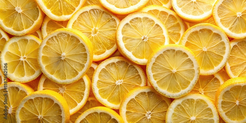 Panoramic Lemon Slices Background AI Art, Vibrant Citrus, Abstract Photography Panoramic Lemon Slices Background AI Art, Vibrant Citrus, Abstract Photography
