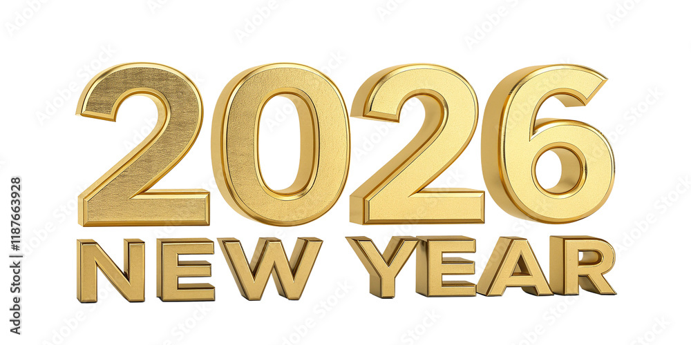Happy New Year 2026 3d rendering Text Effect banner or poster card design Happy New Year 2026 3d rendering Text Effect banner or poster card design