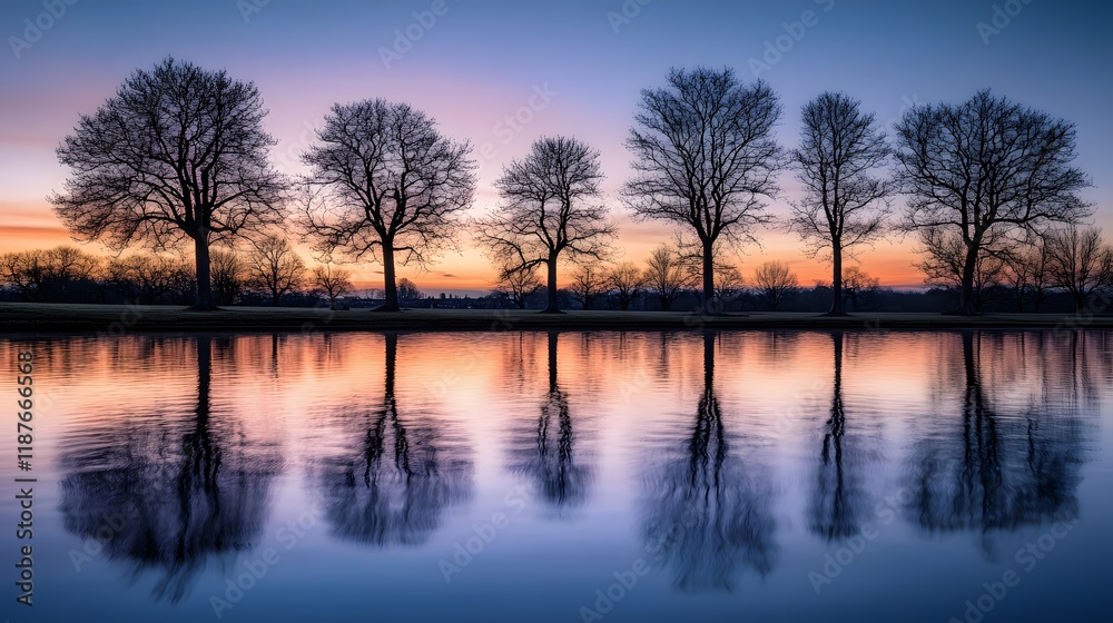 Serene Ripples on Tranquil Lake at Dusk - Peaceful Nature Reflection Serene Ripples on Tranquil Lake at Dusk - Peaceful Nature Reflection
