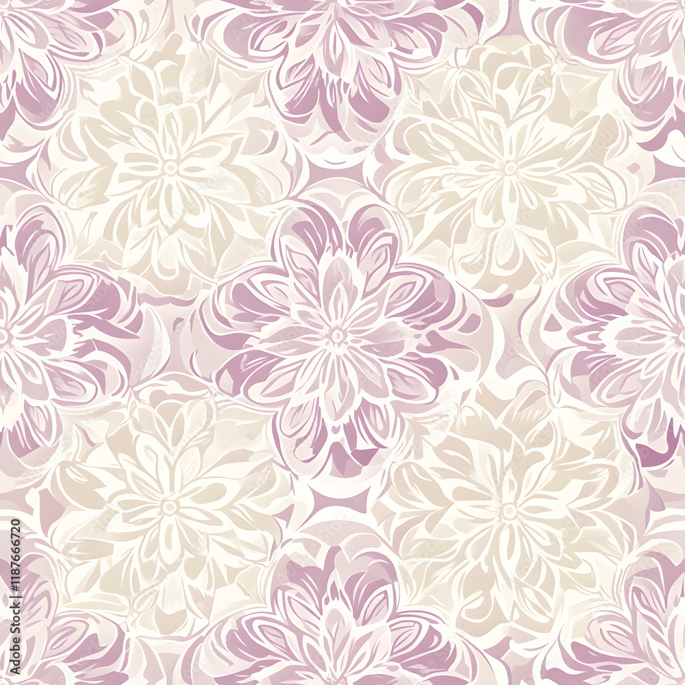 Creative Seamless Pattern 2D Doodle Floral Illustrations for wallpaper, card, tile. Creative Seamless Pattern 2D Doodle Floral Illustrations for wallpaper, card, tile.