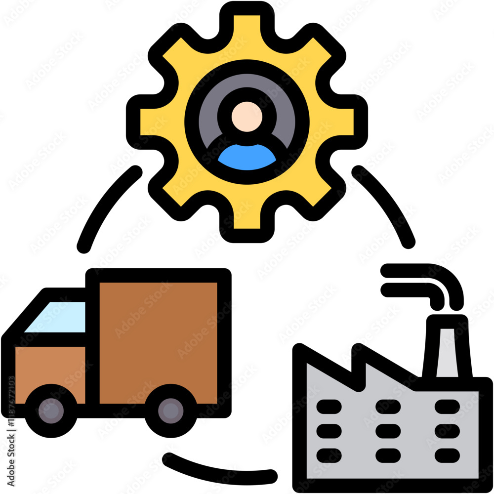 Supply Chain Icon