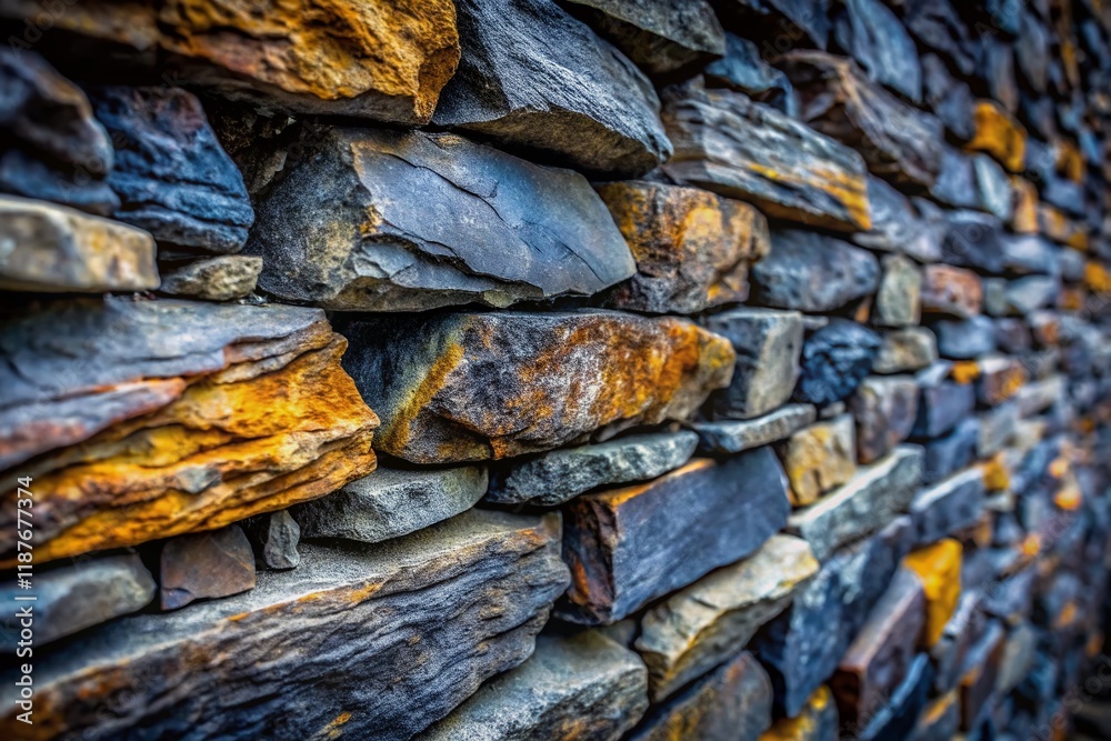 Dark Gray Ancient Stone Wall Texture: Close-Up Detail of Rough, Weathered Masonry Dark Gray Ancient Stone Wall Texture: Close-Up Detail of Rough, Weathered Masonry