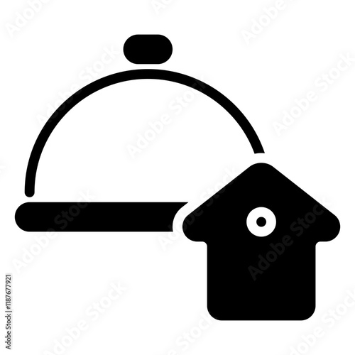 dining room icon, glyph icon style