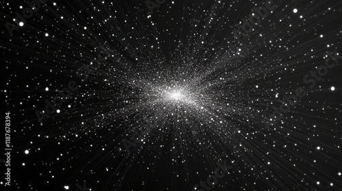 Cosmic explosion of radiant stars in a vast galaxy