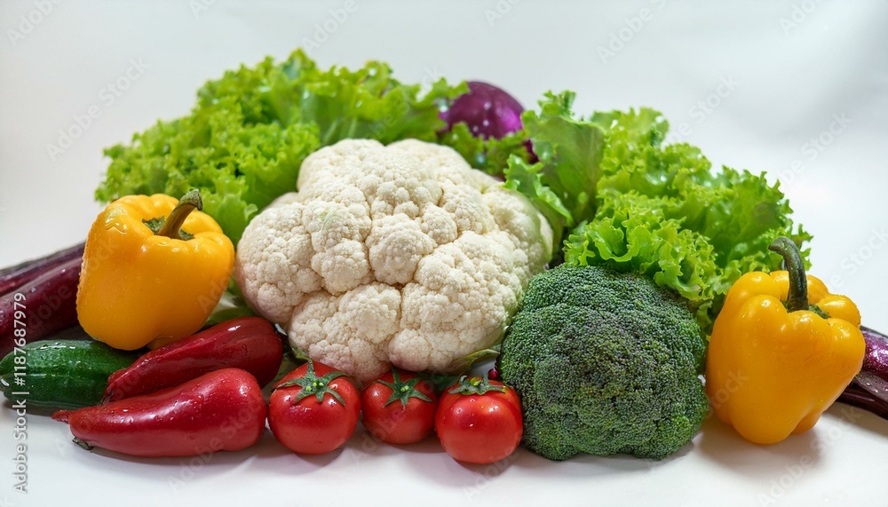 Vibrant mix of fresh vegetables. Healthy eating! Vibrant mix of fresh vegetables. Healthy eating!