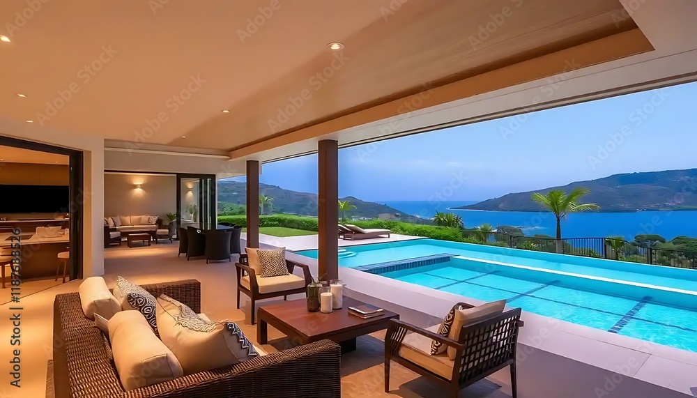 Luxurious Villa With Infinity Pool and Ocean View Luxurious Villa With Infinity Pool and Ocean View