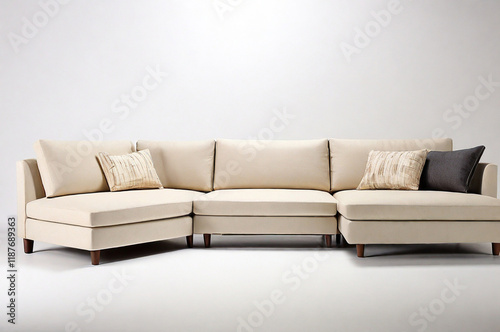 Sectional Sofa with whitebackground
