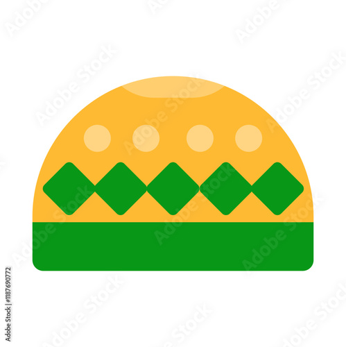 muslim cap flat style