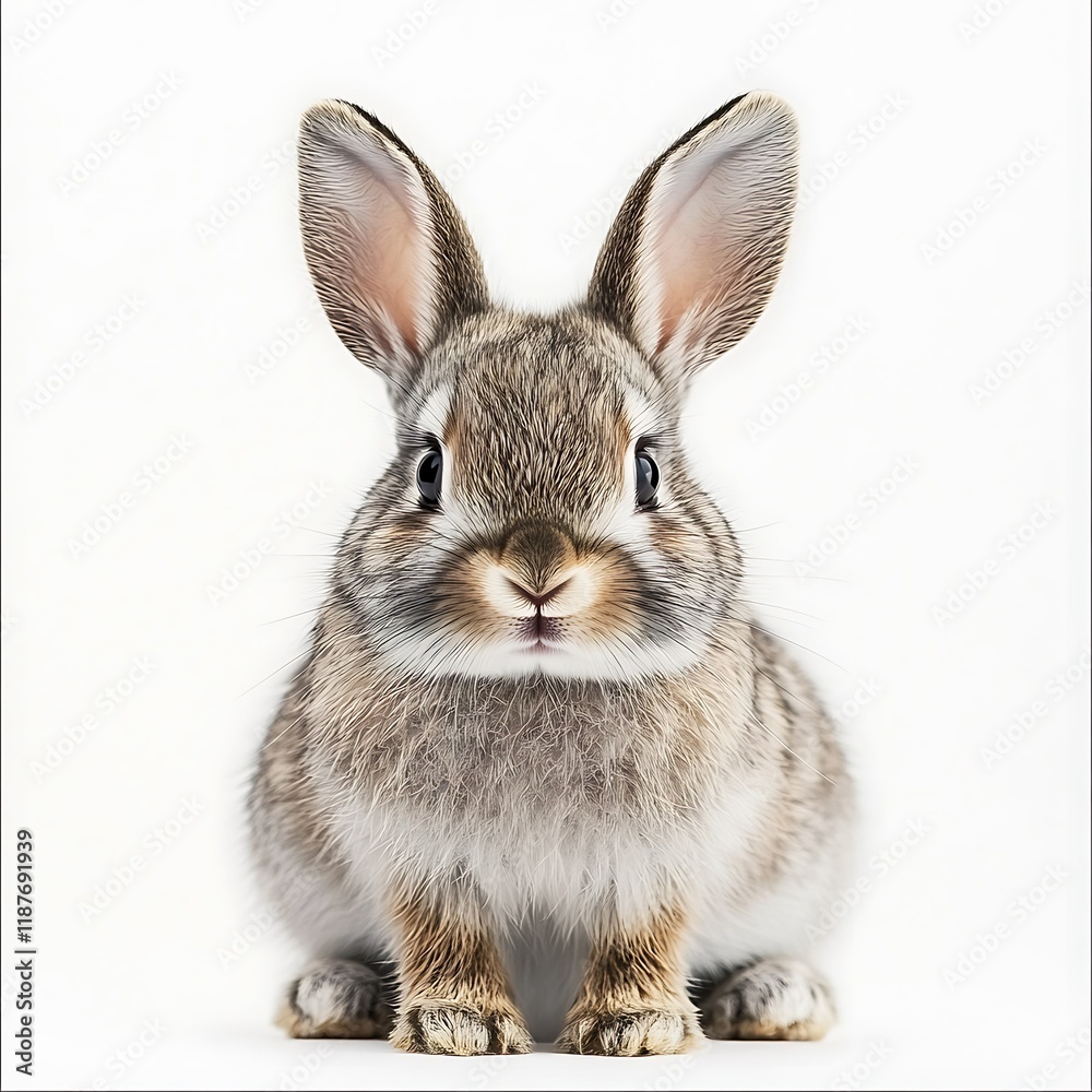 Cute bunny rabbit, studio shot, white background, pet (1) Cute bunny rabbit, studio shot, white background, pet (1)