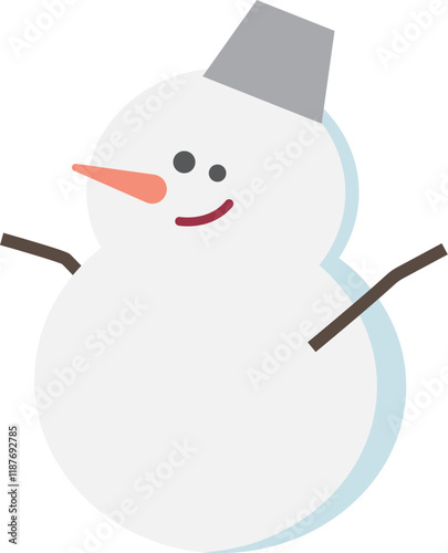  雪だるまのイラスト