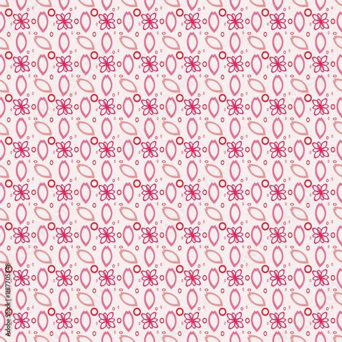 Delicate Pink Floral Seamless Pattern