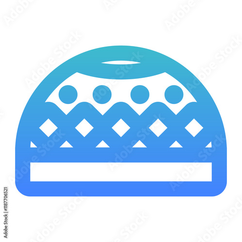 muslim cap bold gradient style