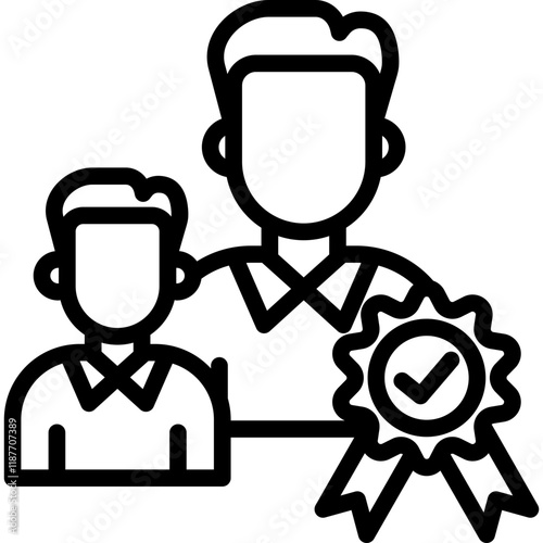 Expert line icon