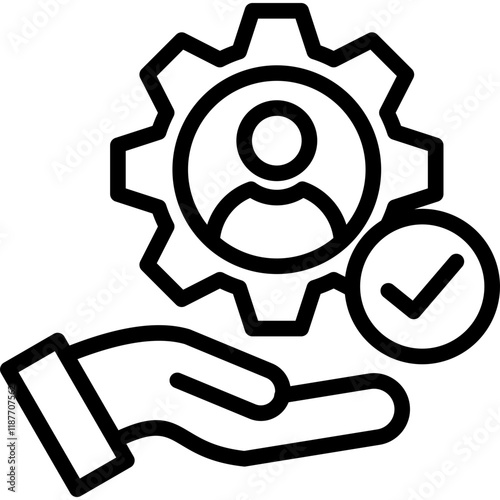 Dexterity line icon