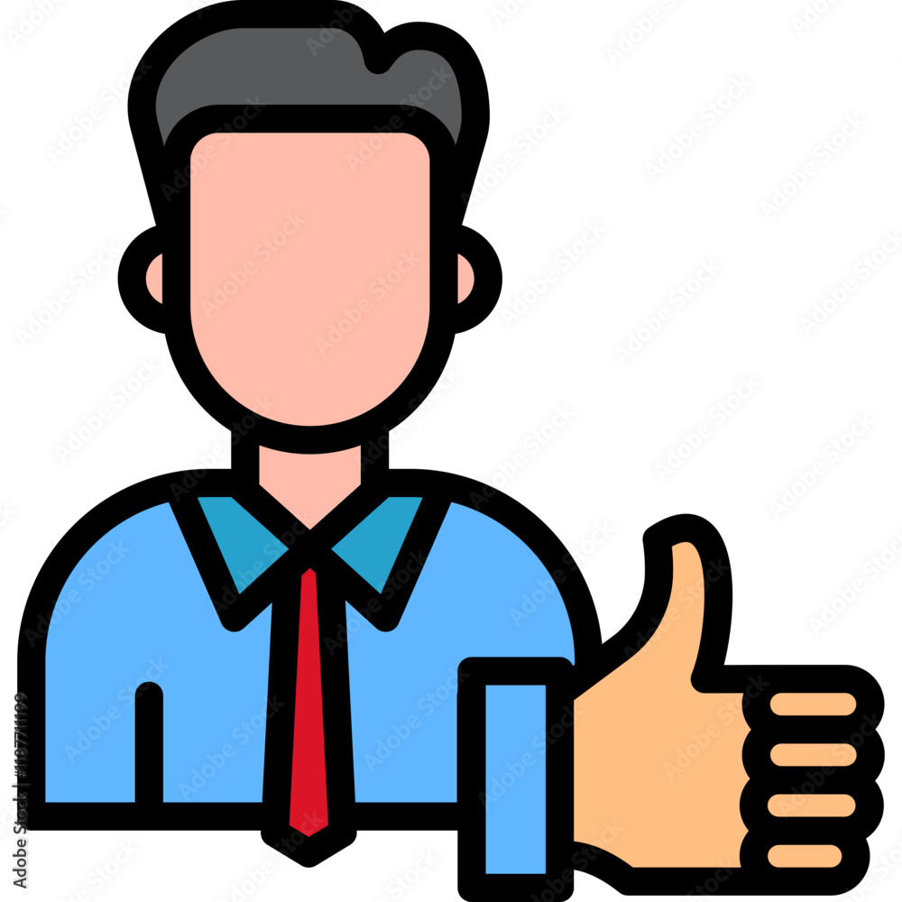 Atitude lineal color icon