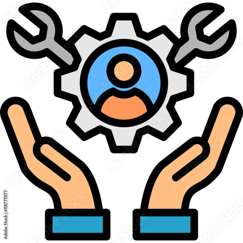 Skill lineal color icon