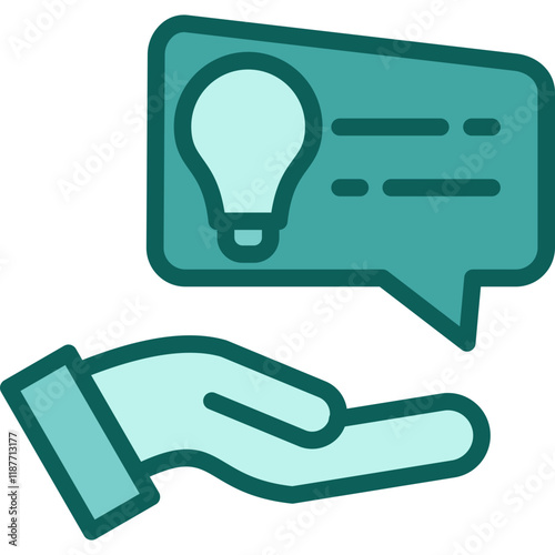 Advice solid icon
