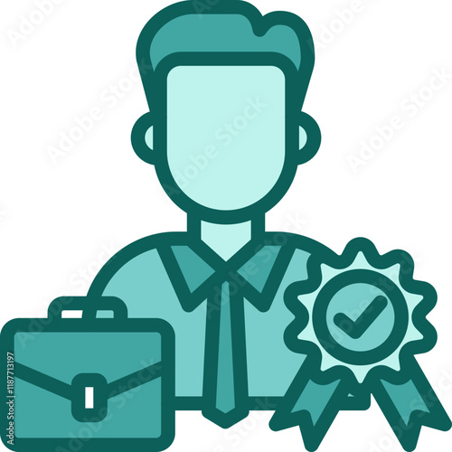 Professional solid icon