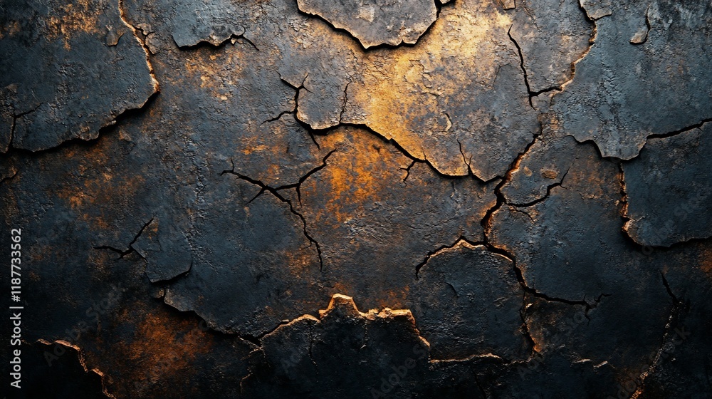 Cracked dark metal texture background Cracked dark metal texture background