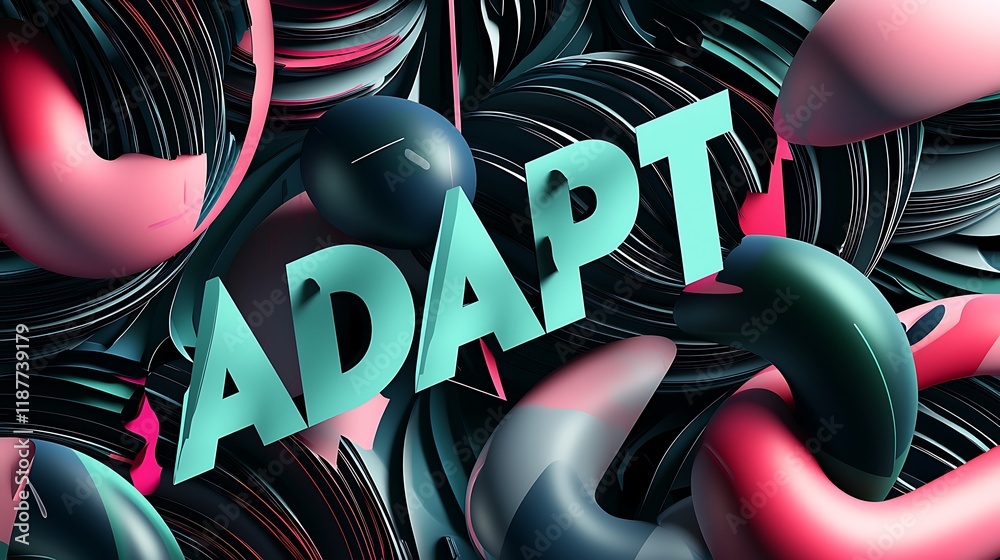 The image has a playful and creative vibe, with the shapes The image has a playful and creative vibe, with the shapes