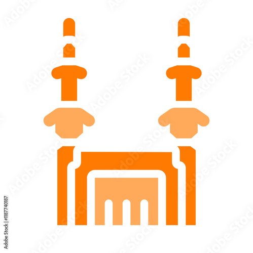 kaaba mecca orange style