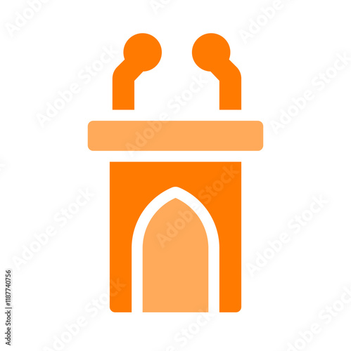 pulpit orange style