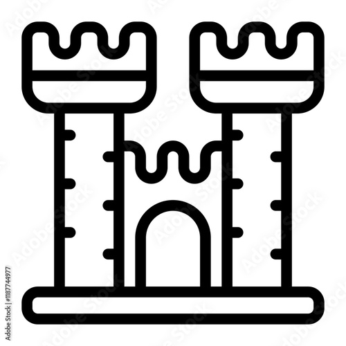 Castle Palace Line Icon