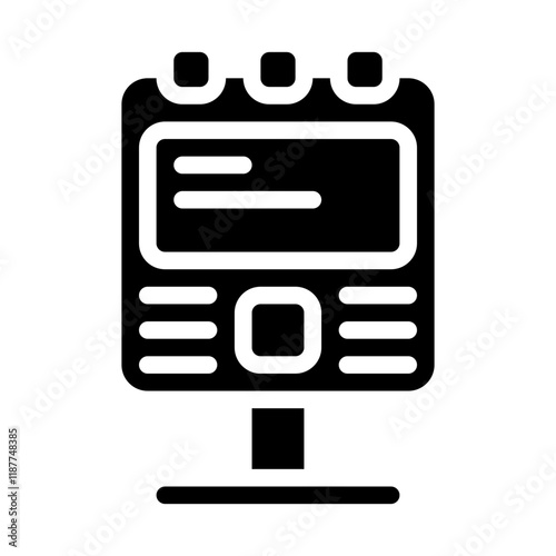 Echo Sounder Solid Icon