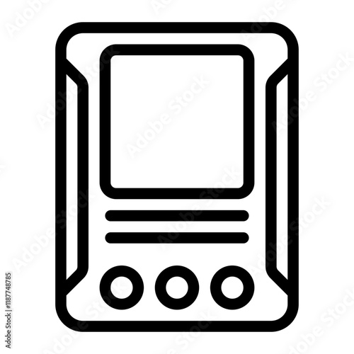 Echo Sounder Line Icon
