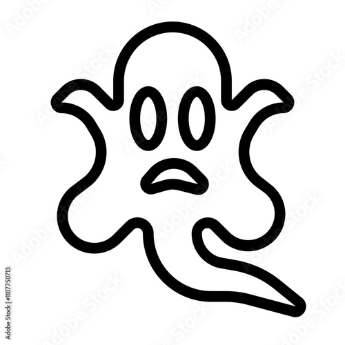 Ghostly Figure Line Icon