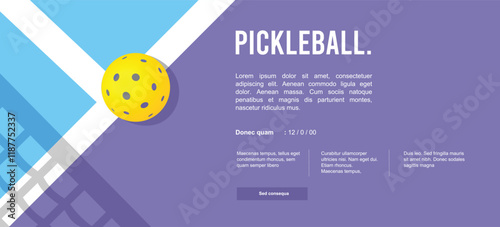 Great simple pickleball background design in different color for any media